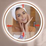 LUSTRO ŚCIENNE LED 100cm MMJ N miedziane szczotkowane