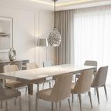 Hängelampe Glas Chrome APP564-1CP