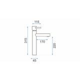 Waschbeckenarmatur Rea Tess High