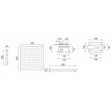 Unterputz Duschset BENTO GOLD + BOX