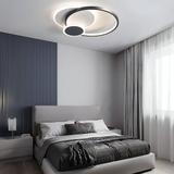 Lampa sufitowa APP1709-C plafon LED Czarny + pilot