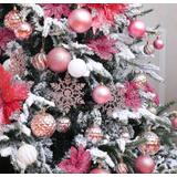 BOMBKI CHOINKOWE ROSE RED 36SZT 311433