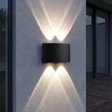 Lampa elewacyjna Kinkiet LED JNH039-4G Czarna