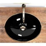 Umywalka nablatowa Rea Sofia in Black Gold