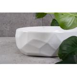 Νιπτήρας Επικαθήμενος REA Maya: 60 x 39 x 15 εκ. Γυαλιστερος