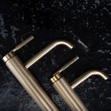 Bateria Umywalkowa REA Argon Złota Szczotkowana Niska