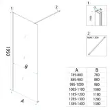 Dušo siena Rea Flexi Transparent / Brush Copper 120