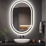 Mirror LED OLL 60x90 cm Brush Gold