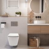 Zestaw Misa WC Carlo Mini Rimless Flat + Bidet Carlo Mini