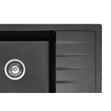 Kuchyňský dřez REA STEN - černá žula