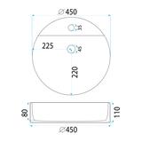 Умивальник на стільницю REA Ronda