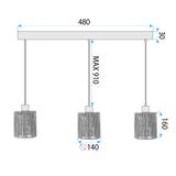 Hängelampe  APP1821-3CP NATURE BLACK