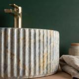 Umyvadlo na desku REA Marcela 60 Ruststone