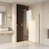 Shower screen Rea Heaven Brush Gold 100