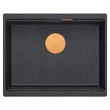 évier en granit Logan 100 Black Metallic
