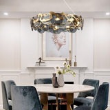 Люстра APP1545-8CP Brush Gold / Grey