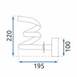 Deckenlampe LED APP1052-W BLACK MAT