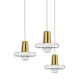 Hängelampe Glas Metall Gold Led APP553-1CP