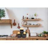 Zestaw 3 pojemników kuchennych Czarne 391890