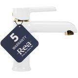 Смеситель Rea MELIA white gold Low