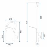 Küchearmatur Rea Castor gold