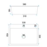 Stainless steel sink Liam BRUSH GOLD