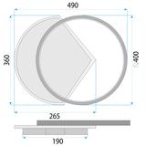 Lampa sufitowa LHJ077-C 60 CM LED