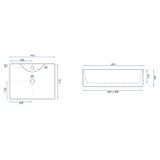 Umywalka nablatowa Rea Kelly Mini