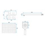 REA MOBY KONKROODUD DUŠIKOMPLEKT Harjatud kuld