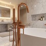 Frei stehende Armatur Rea Lungo Copper