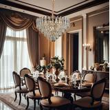 Hängelampe Cristal G057-CP 50cm GOLD