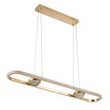 LAMPA SUFITOWA WISZĄCA LED G159-CP ZŁOTA