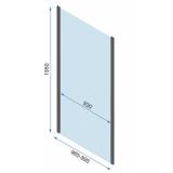 Tuš kabina REA Rapid Swing Chrome