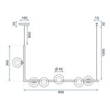Lampe Gold APP690-6CP