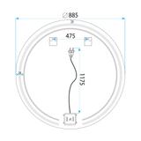 Miroir LED 90cm Modern