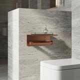 Uchwyt na papier toaletowy z półką 39105A ORI Miedź Szczotkowana