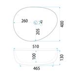 Umywalka nablatowa REA VANILA