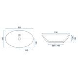 Nadgradni umivaonik Pamela Black Marble Shiny