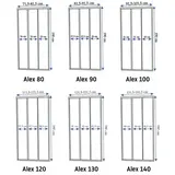 Shower doors Rea Alex 100