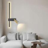 Wandlampe APP1439-W RIGHT BLACK  GOLD