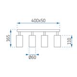 Hänge-/Deckenlampe  APP748-4C