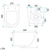 Misa WC Duo podwieszana Rea Duo Tornado White