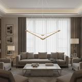 Люстра LED APP1776-CP Brush Gold