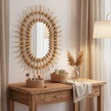 BOHO SIENAS SPOGULIS 57CM QDJ5749