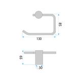 Toilet paper holder 9711 Prism Brush Copper