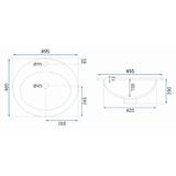 Zápustné umyvadlo na desku REA Dalia