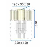 Wandlampe Gold 312357