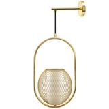 Lampa Ścienna Kinkiet APP1945-1W Złota