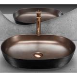 Opzetwastafel Rea Cleo 61 Copper Bush / Black