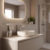 Robinet de salle de bain Rea Grace Brush Nickel High